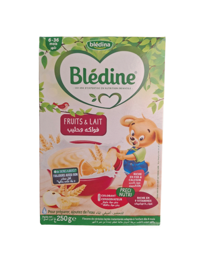 Blédine Baby Cereal Fruits & Milk (250g)