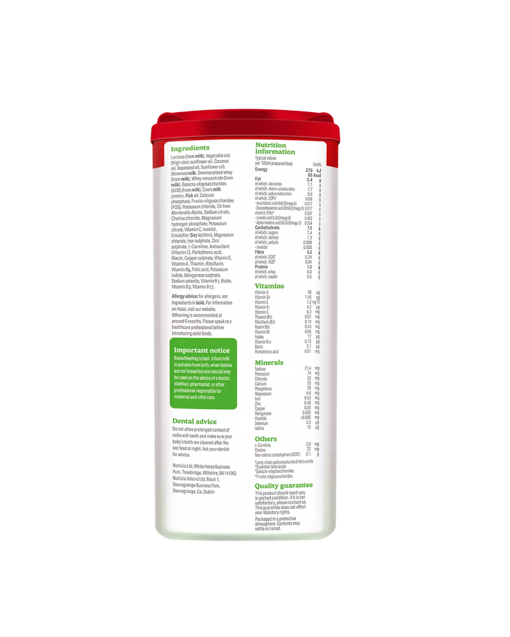 Cow & Gate 1 First Infant Milk Formula (From Birth) 800g