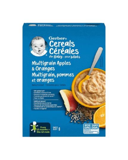 Gerber Cereal for Baby Multigrain Apples & Oranges (227g)
