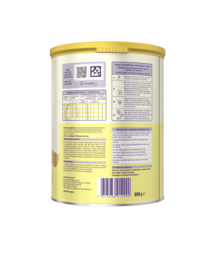 SMA Pro 1 First Infant Milk (800g)