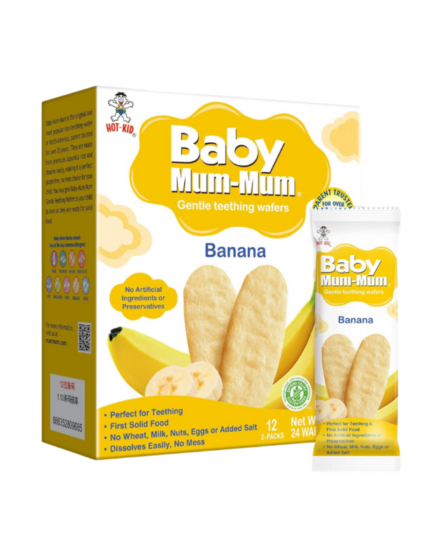 Baby Mum-Mum Banana Gentle Teething Wafers 50g