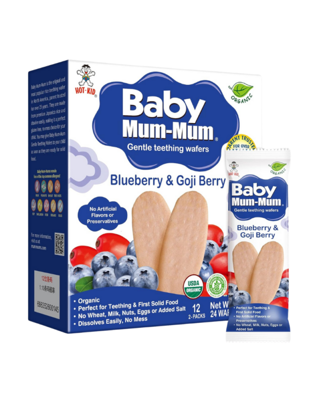 Baby Mum-Mum Organic Blueberry & Goji Berry Teething Wafers 50g