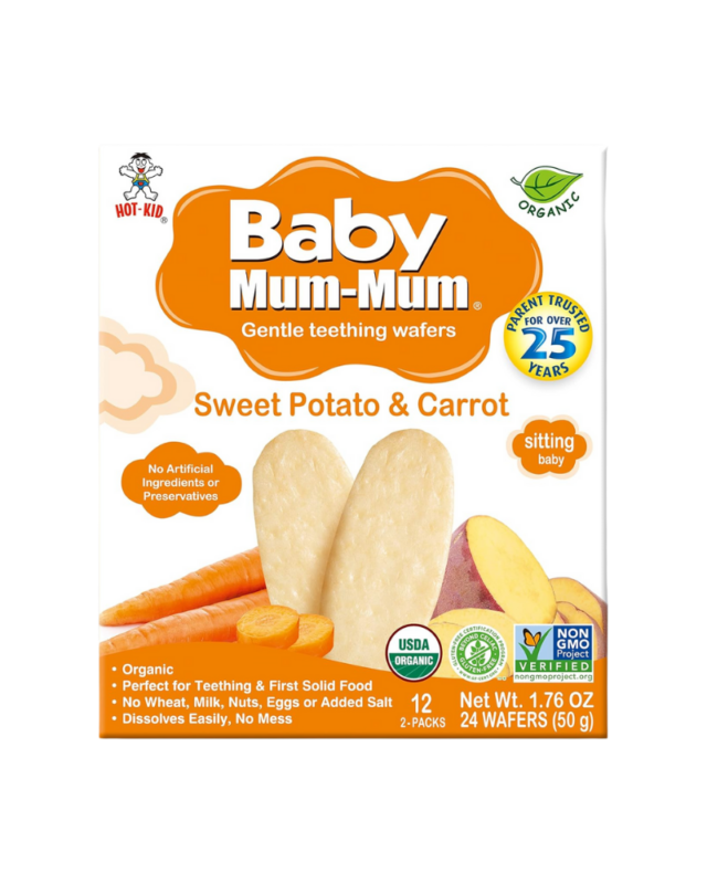 Baby Mum-Mum Sweet Potato & Carrot Teething Wafers 50g