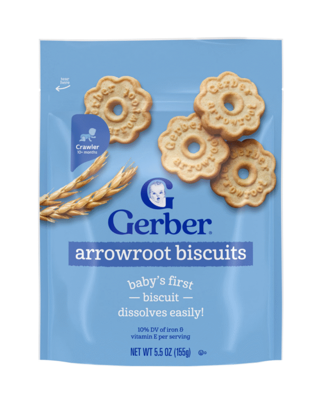 Gerber Arrowroot Biscuits – Snacks for Crawlers 10+ Months