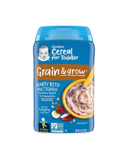 Gerber Cereal for Toddler Hearty Bits Multigrain Banana Apple Strawberry – 12+ Months
