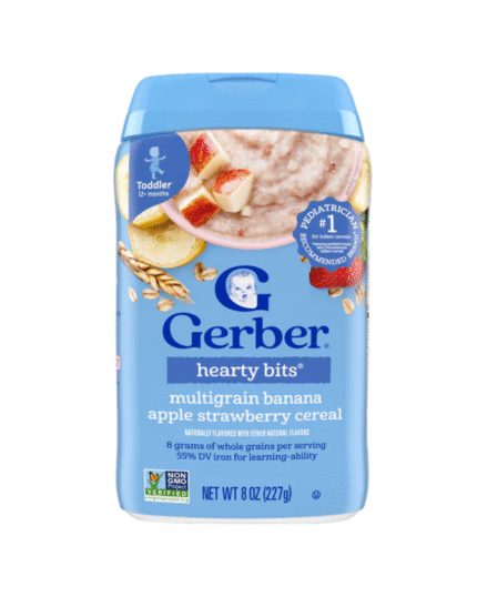Gerber Cereal for Toddler Hearty Bits Multigrain Banana Apple Strawberry – 12+ Months