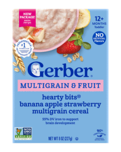 Gerber Hearty Bits Banana Apple Strawberry Multigrain Cereal 12 Months+ 227g