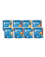 Gerber Snacks for Baby Lil Crunchies – Variety Pack of 8 (Mild Cheddar, Garden Tomato, Veggie Dip)