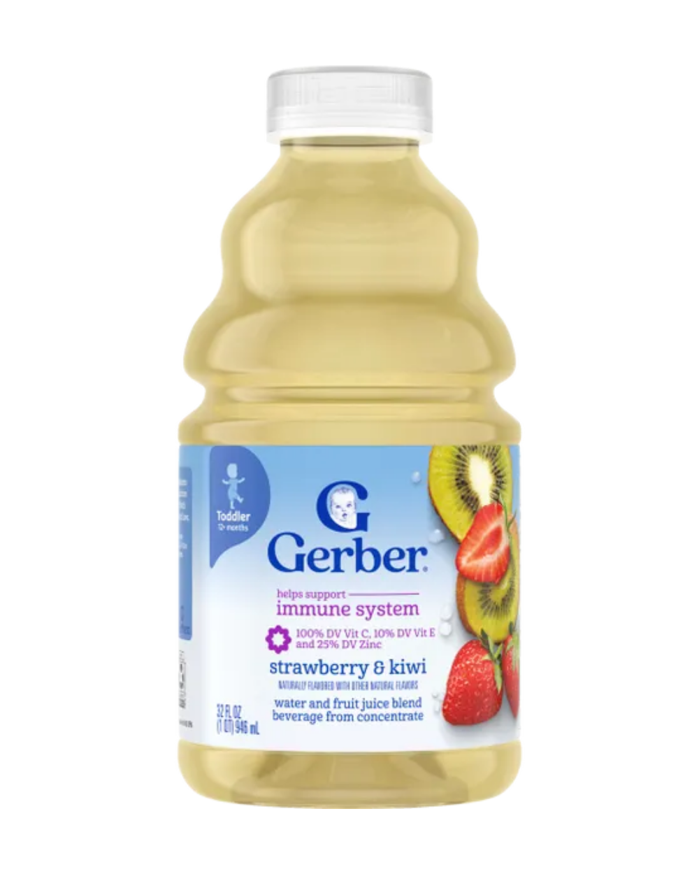 Gerber Strawberry & Kiwi Water & Fruit Juice for Toddlers 946ml Gerber Strawberry & Kiwi Water & Fruit Juice for Toddlers 946ml