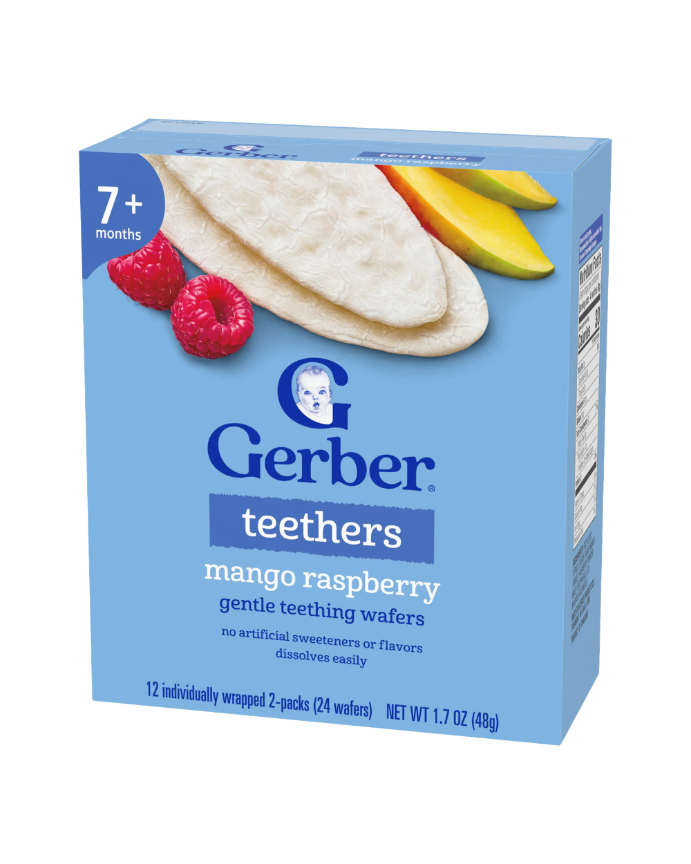 Gerber Teethers Mango Raspberry Wafers 7 Months+ Gerber Teethers Mango Raspberry Wafers 7 Months+