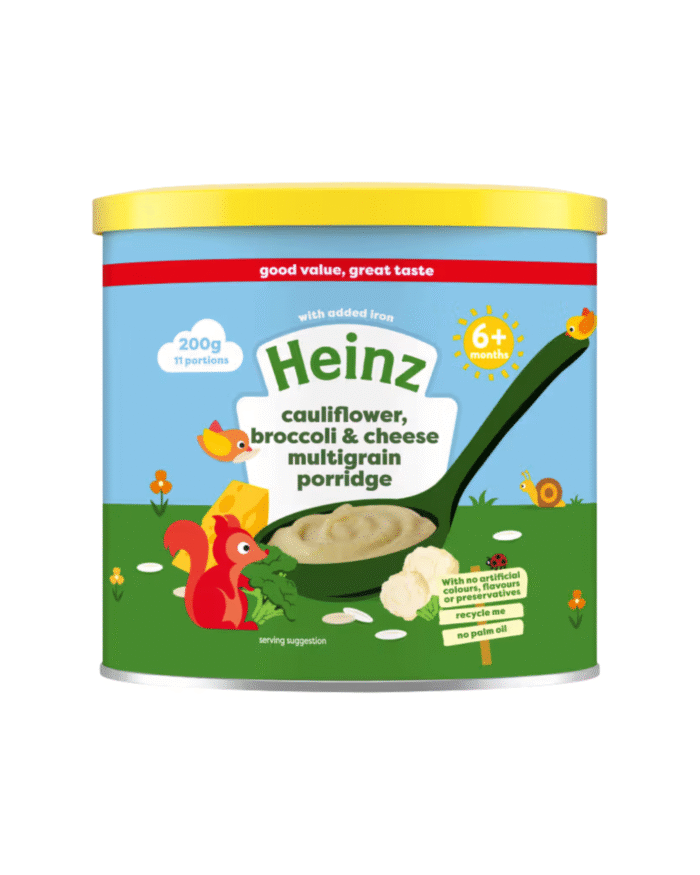 Heinz Cauliflower Broccoli & Cheese Multigrain Porridge