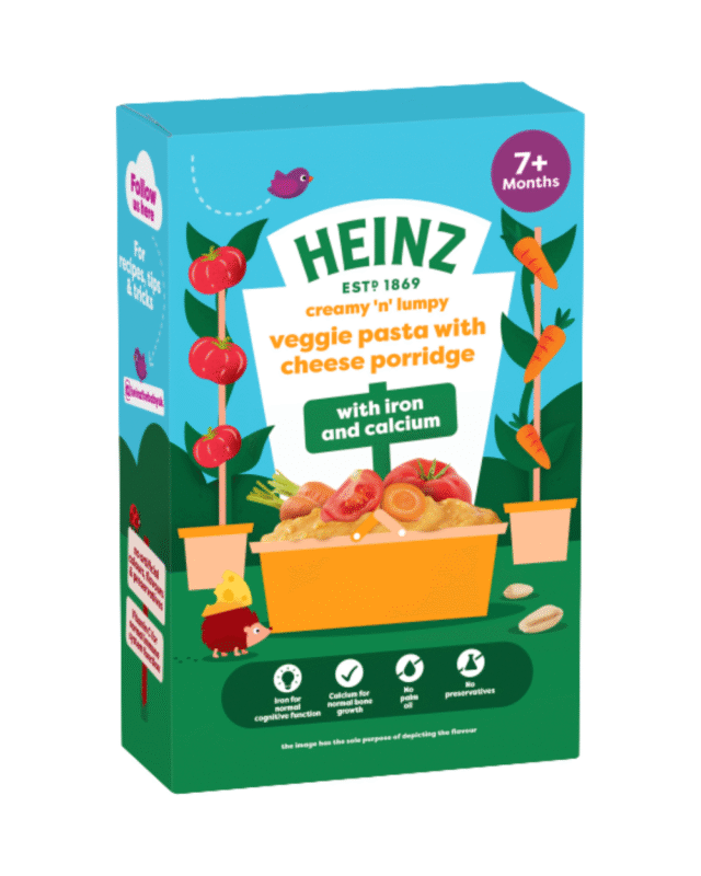 Heinz Veggie Pasta with Cheese Porridge 7+ Months