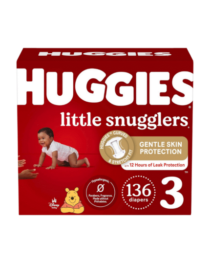 Huggies Little Snugglers Diapers Size 3 (136 Count)