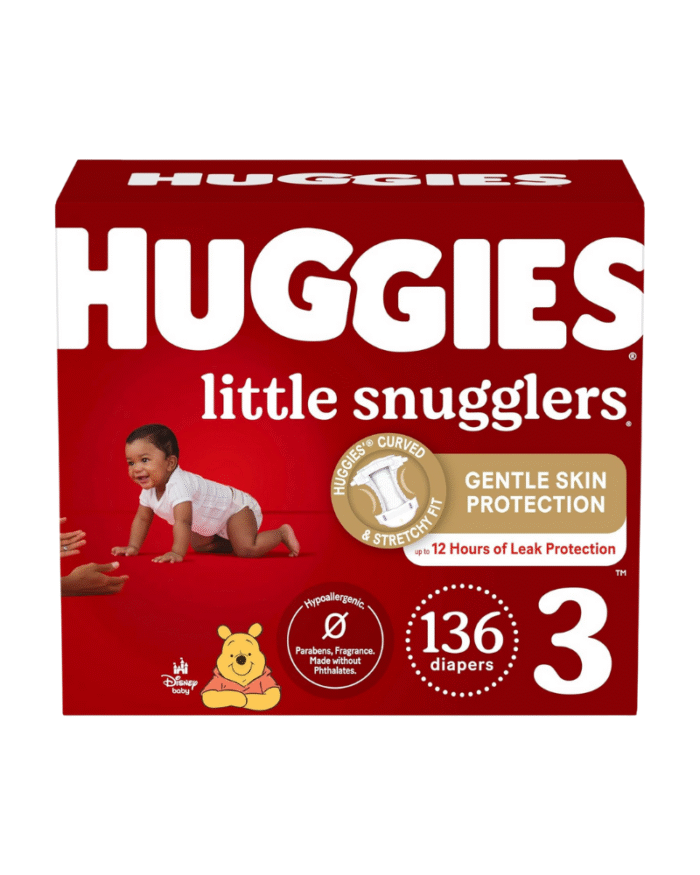 Huggies Little Snugglers Diapers Size 3 (136 Count)