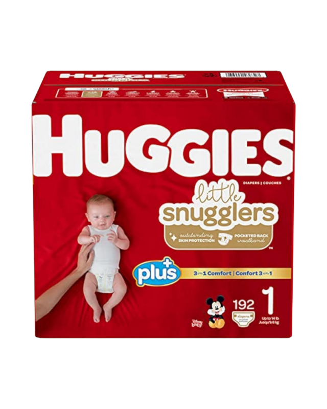 Huggies Little Snugglers Plus Diapers Size 1 – 192 Count