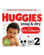 Huggies Snug & Dry Diapers Size 2 (180 Count)