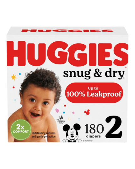 Huggies Snug & Dry Diapers Size 2 (180 Count)