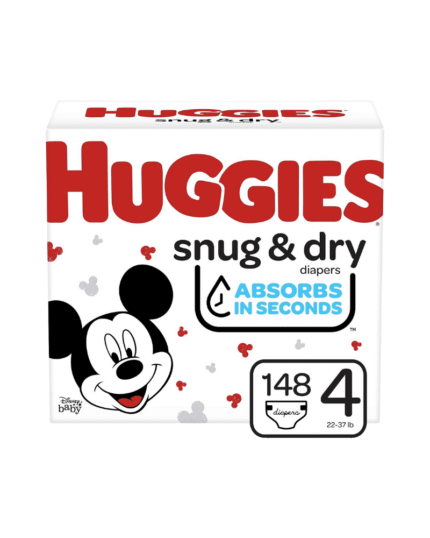 Huggies Snug & Dry Diapers Size 4 148 Count