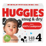 Huggies Snug & Dry Diapers Size 4 148 Count