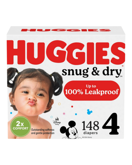 Huggies Snug & Dry Diapers Size 4 148 Count