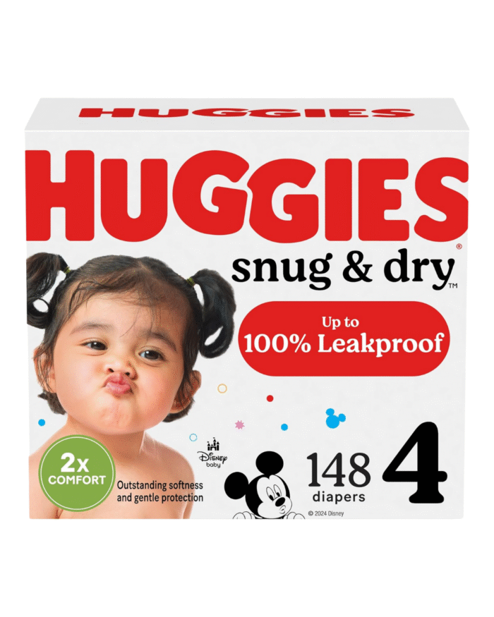 Huggies Snug & Dry Diapers Size 4 148 Count