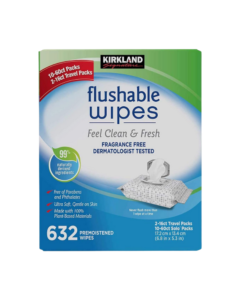 Kirkland Signature Moist Flushable Wipes 632 Wipes