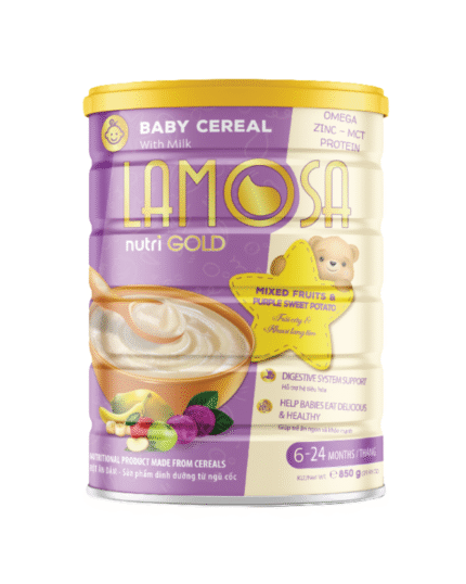 Lamosa Baby Cereal – Mixed Fruits & Purple Sweet Potato (850g)