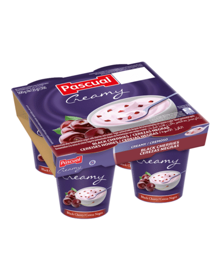 Pascual Creamy Black Cherry Yoghurt 500g