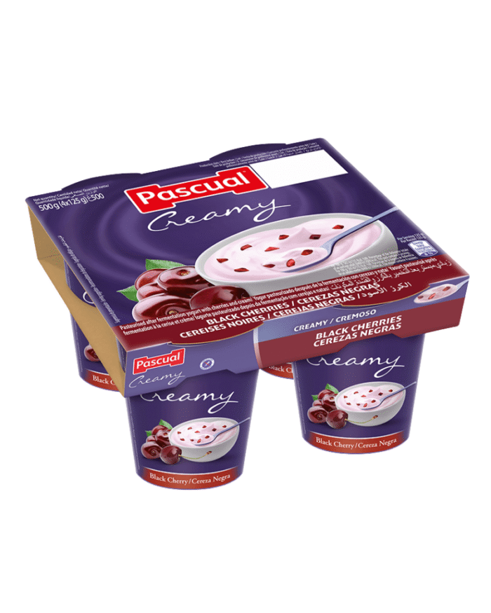 Pascual Creamy Black Cherry Yoghurt 500g