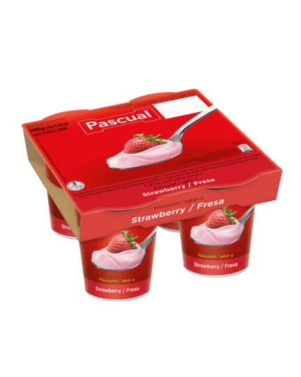 Pascual Strawberry Flavored Yogurt (125g x 4)