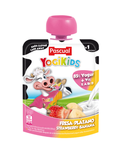 Pascual Yogikids Strawberry Banana Pouch