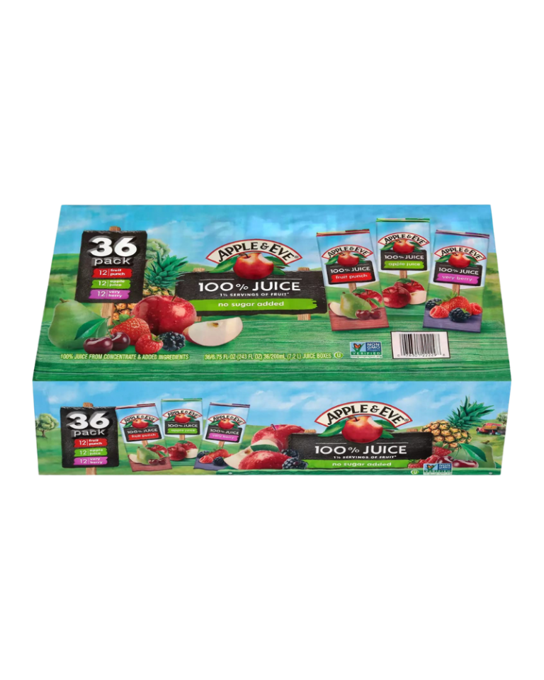 Apple & Eve 100% Juice Variety Pack – 36 Count (Apple Juice, Very Berry, Fruit Punch)