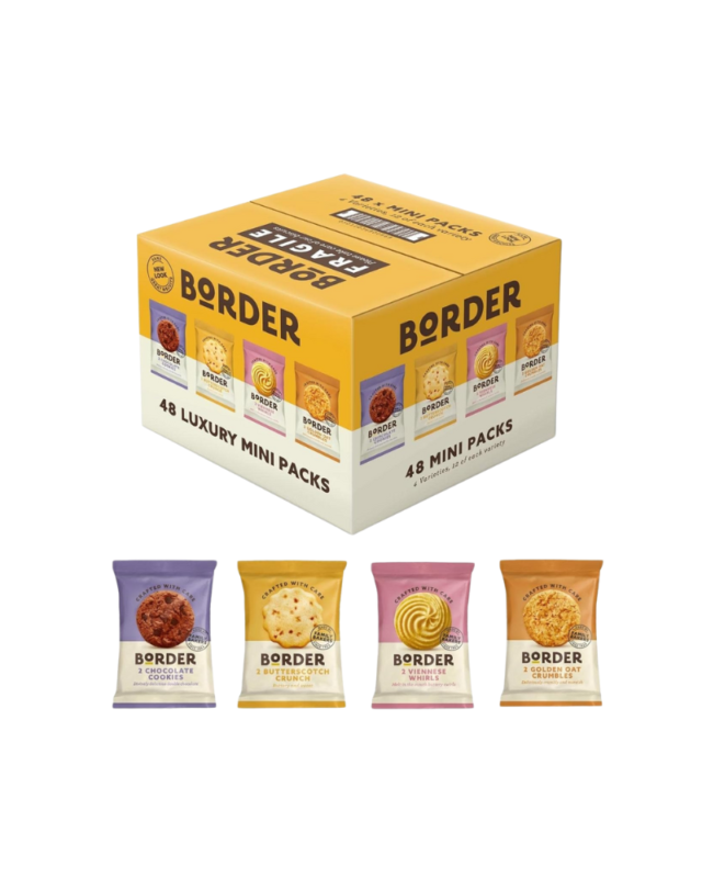 Border Biscuits 48 Luxury Mini Packs – Assorted Flavours