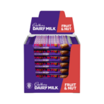 Cadbury Dairy Milk Fruit & Nut – 48 x 49g Chocolate Bars Box