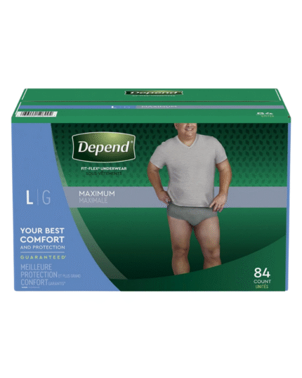 Depend FIT-FLEX Underwear for Men Large (84 Count)