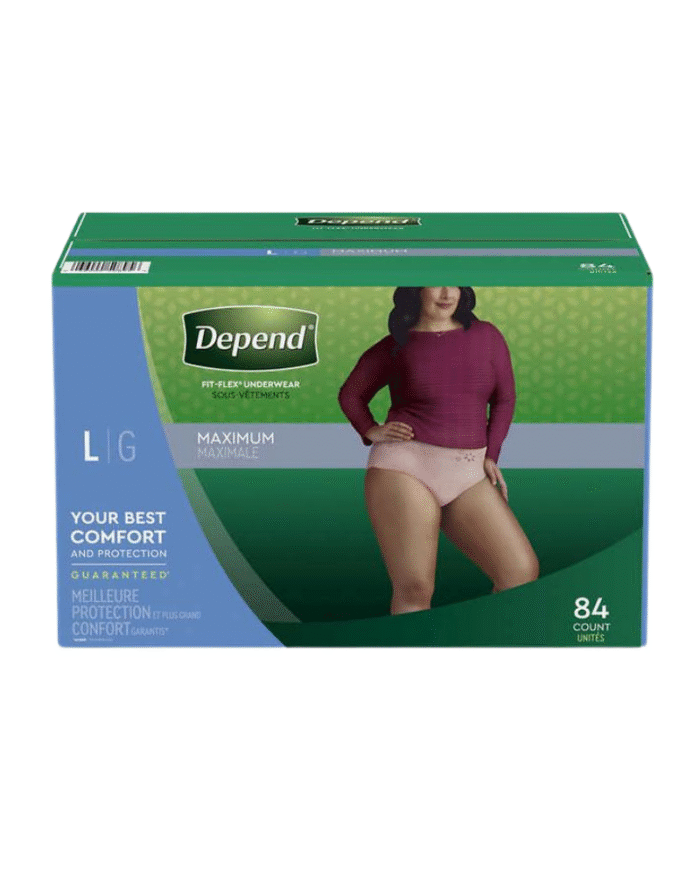 Depend Fit-Flex Underwear for Women Large 84 Count