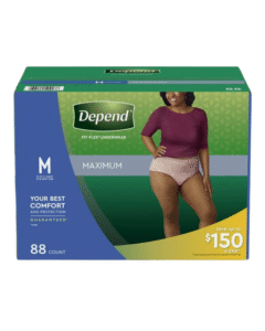 Depend Fit-Flex Underwear for Women Medium, 88 Count