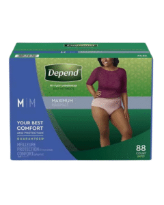Depend Fit-Flex Underwear for Women Medium, 88 Count