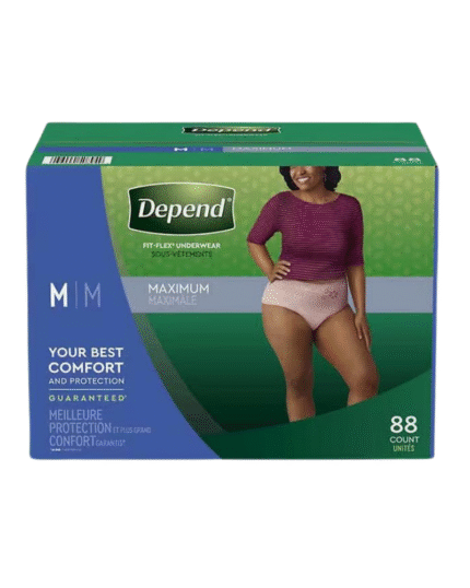 Depend Fit-Flex Underwear for Women Medium, 88 Count