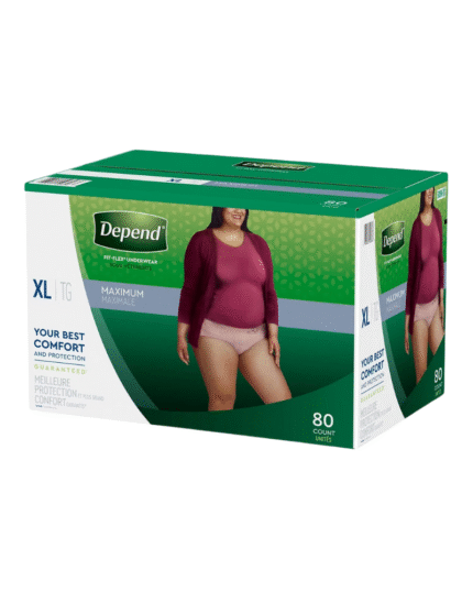 Depend Fit-Flex Underwear for Women XL 80 Count