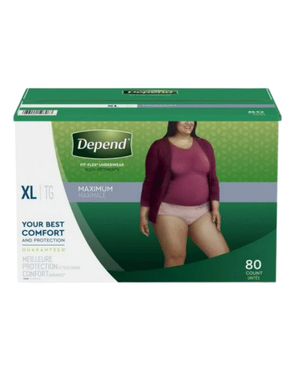 Depend Fit-Flex Underwear for Women XL 80 Count