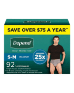 Depend Fresh Protection Men's Underwear S-M (92 Count)