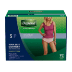 Depend Women's Incontinence Underwear Small/Medium, 92 Count