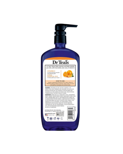 Dr Teal’s Vitamin C Body Wash – Glow & Radiance with Pure Epsom Salt 710ml