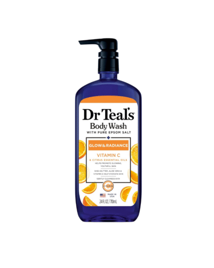 Dr Teal’s Vitamin C Body Wash – Glow & Radiance with Pure Epsom Salt 710ml