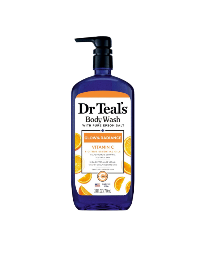 Dr Teal’s Vitamin C Body Wash – Glow & Radiance with Pure Epsom Salt 710ml