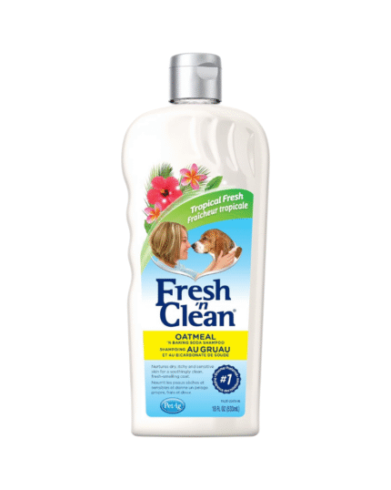 Fresh 'n Clean Oatmeal Dog Shampoo – For Dry, Itchy Skin Relief (18 oz)