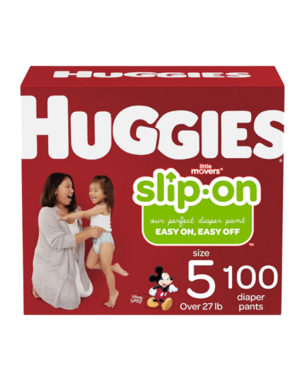 Huggies Little Movers Slip-On Diaper Pants Size 5 – 100 Count