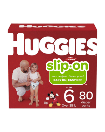 Huggies Little Movers Slip-On Diaper Pants Size 6 – 80 Count