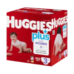 Huggies Plus Little Movers Diapers Size 3 (192 Count)